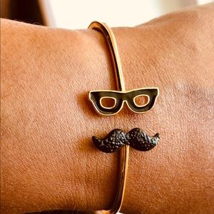 Kate Spade Mustache & Sunglasses Bangle